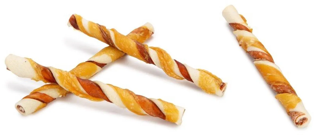 Beeztees Kauwstaaf Kip & Rund 12,5cm - 6 Stuks