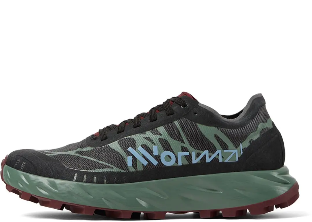 NNormal Kjerag Brut Trailschoenen - Zwart/Groen - afbeelding 5 van 6
