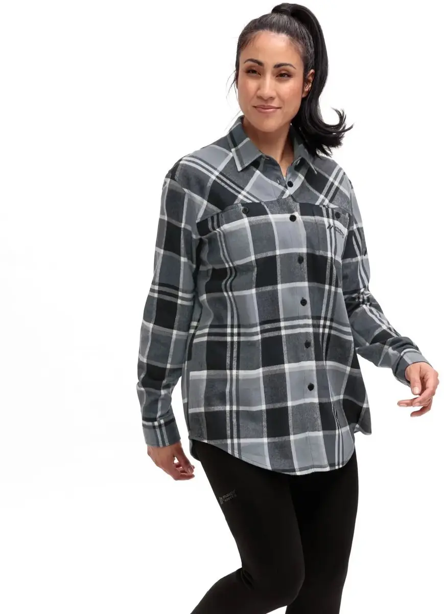 Maier Sports Predeal 2.0 Vrouwenblouse - Grijze Ruit - afbeelding 2 van 2
