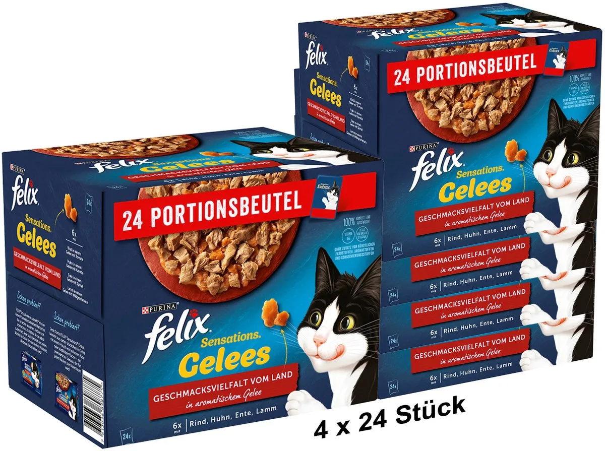 Felix Sensations Gelees Kattenvoer