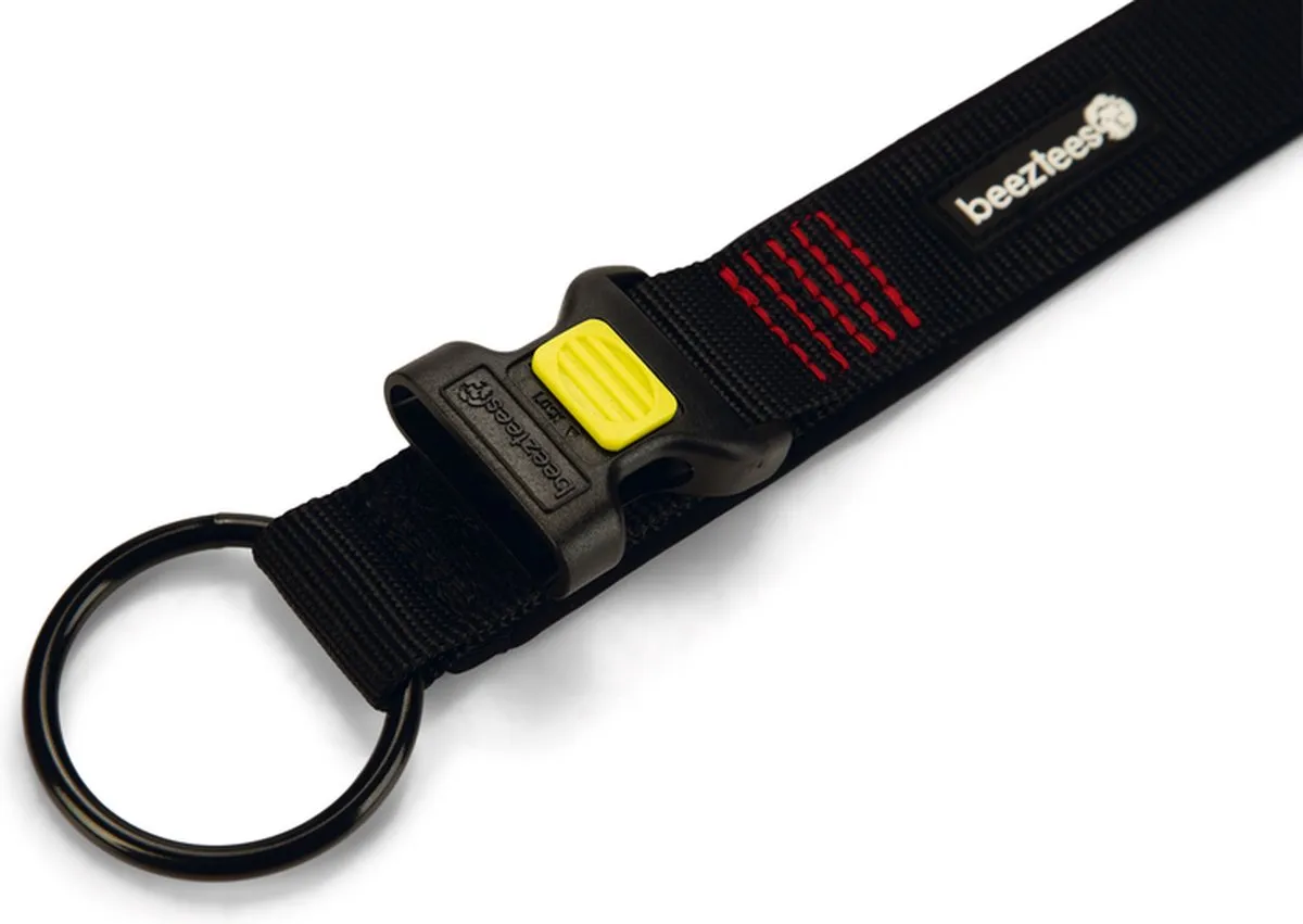 Beeztees Parinca Hondenhalsband Nylon - 55-60cm x 30mm - Zwart