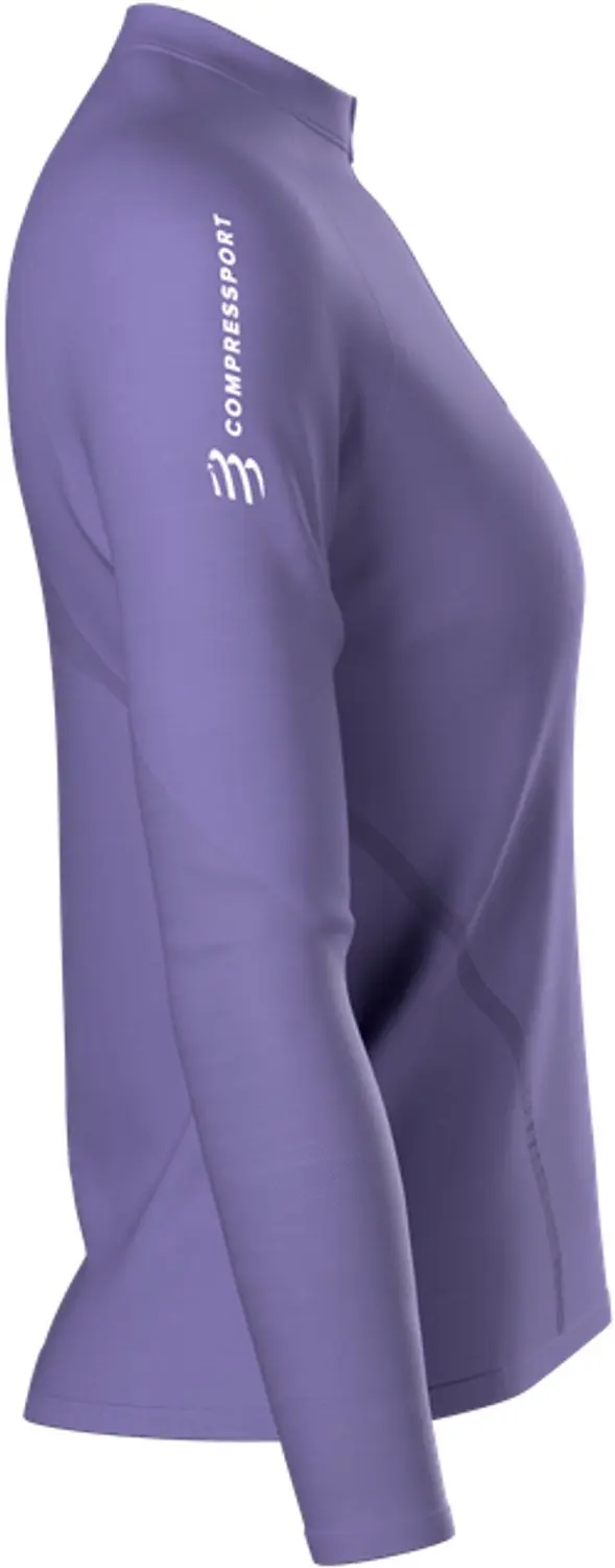 Compressport Merino Half-Zip Longsleeve Dames - Aster Purple - afbeelding 5 van 6