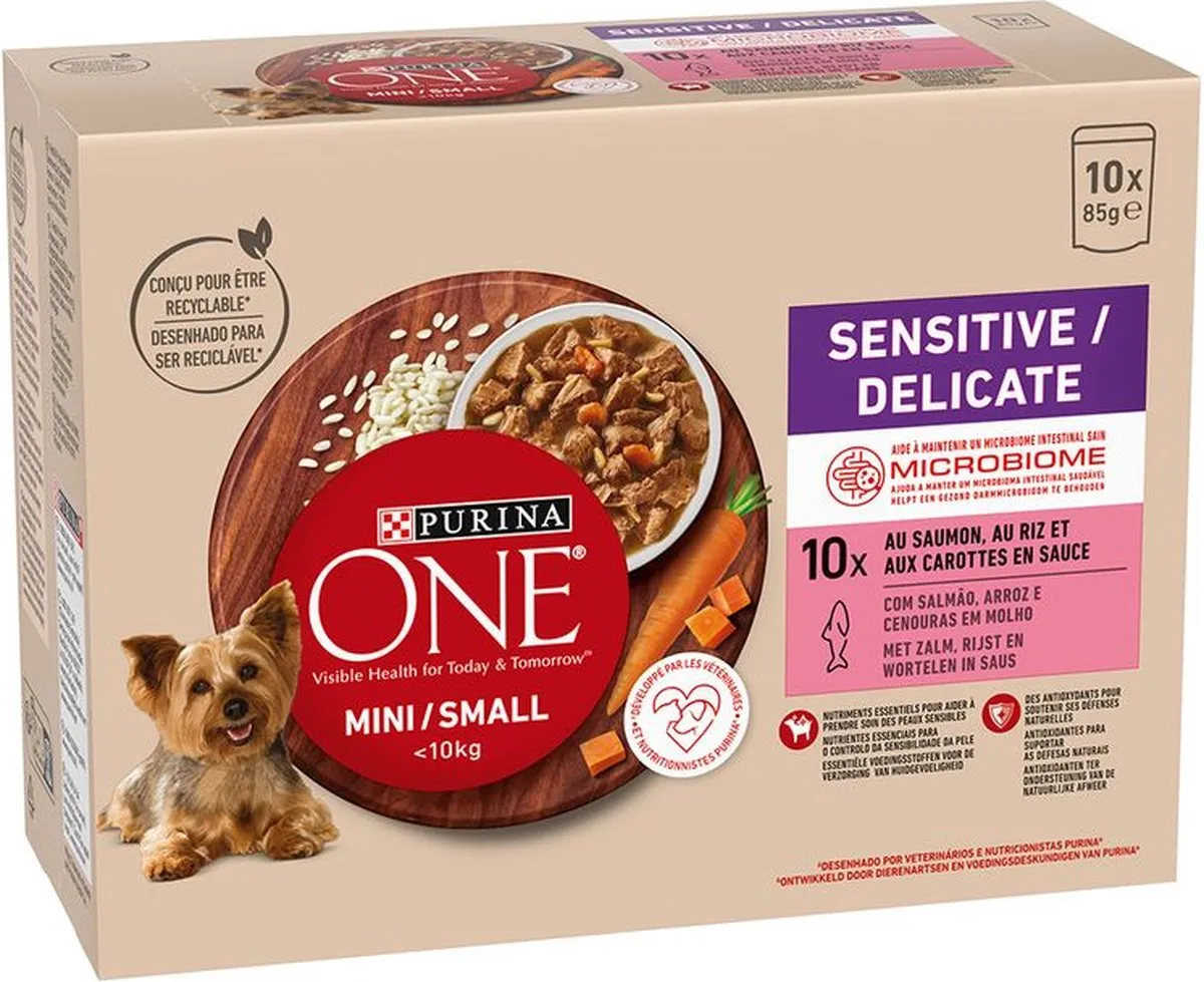 Purina ONE Mini Sensitive Zalm Hondenvoer