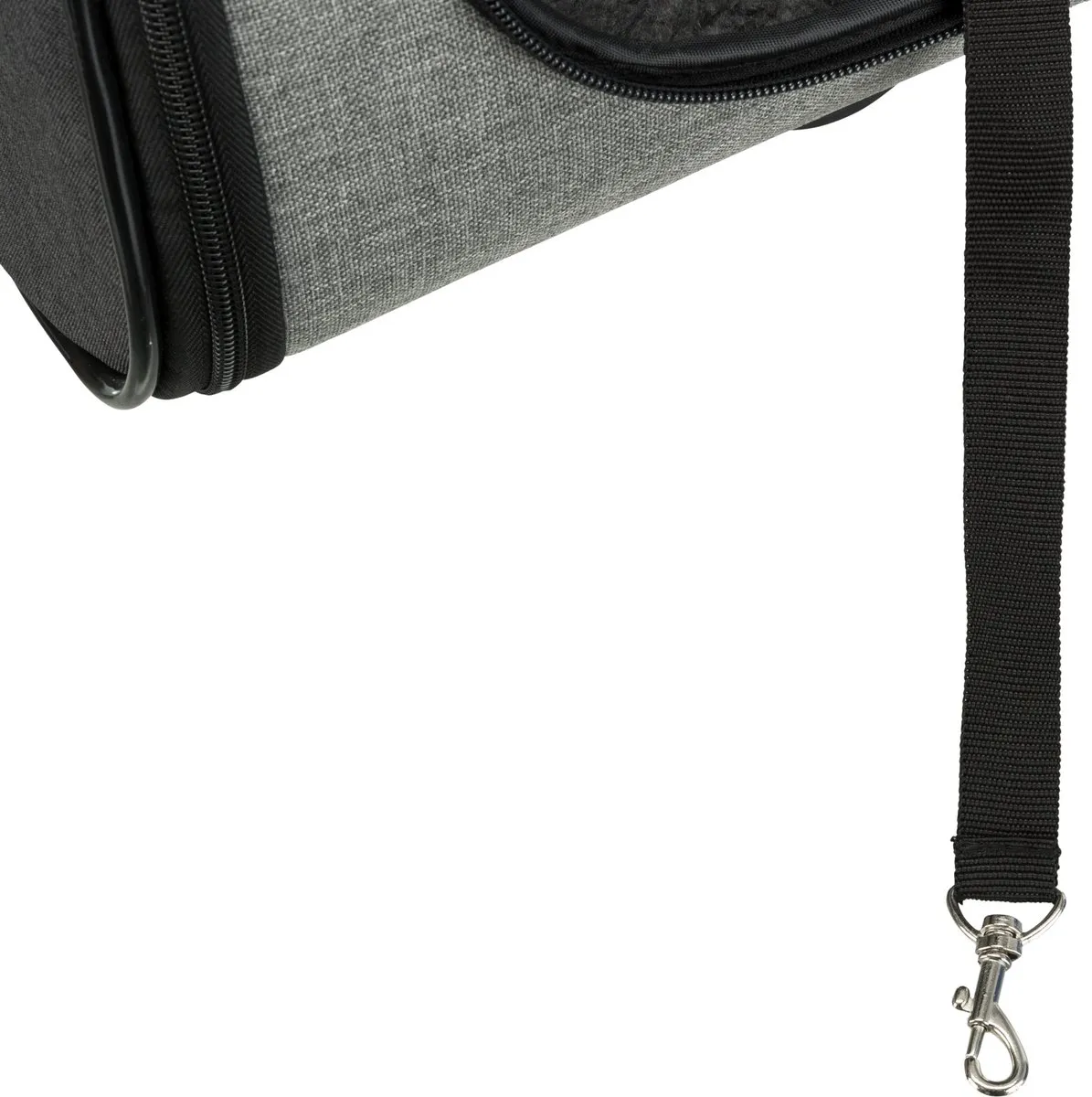 Trixie Reismand Trolley - 67x34x43cm - Zwart/Lichtgrijs