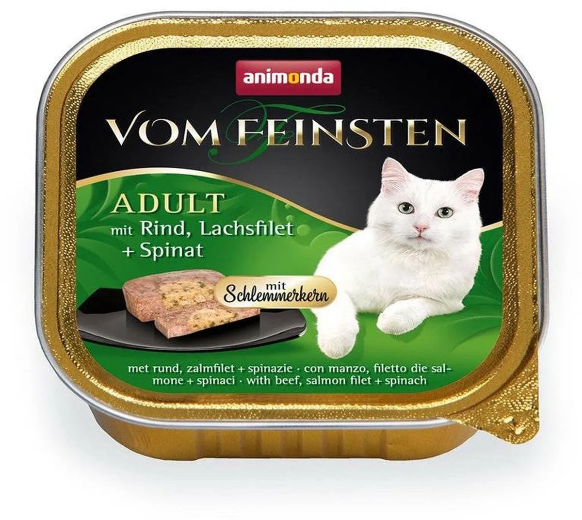 Animonda Vom Feinsten Classic Cat - Rundvlees, Zalm & Spinazie 100g