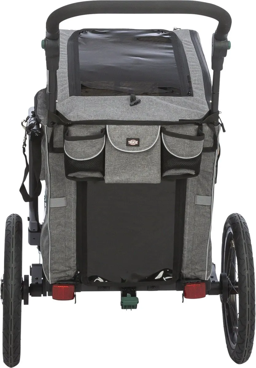 Trixie Hondenfietskar Grijs/Salie - 62x80x92cm