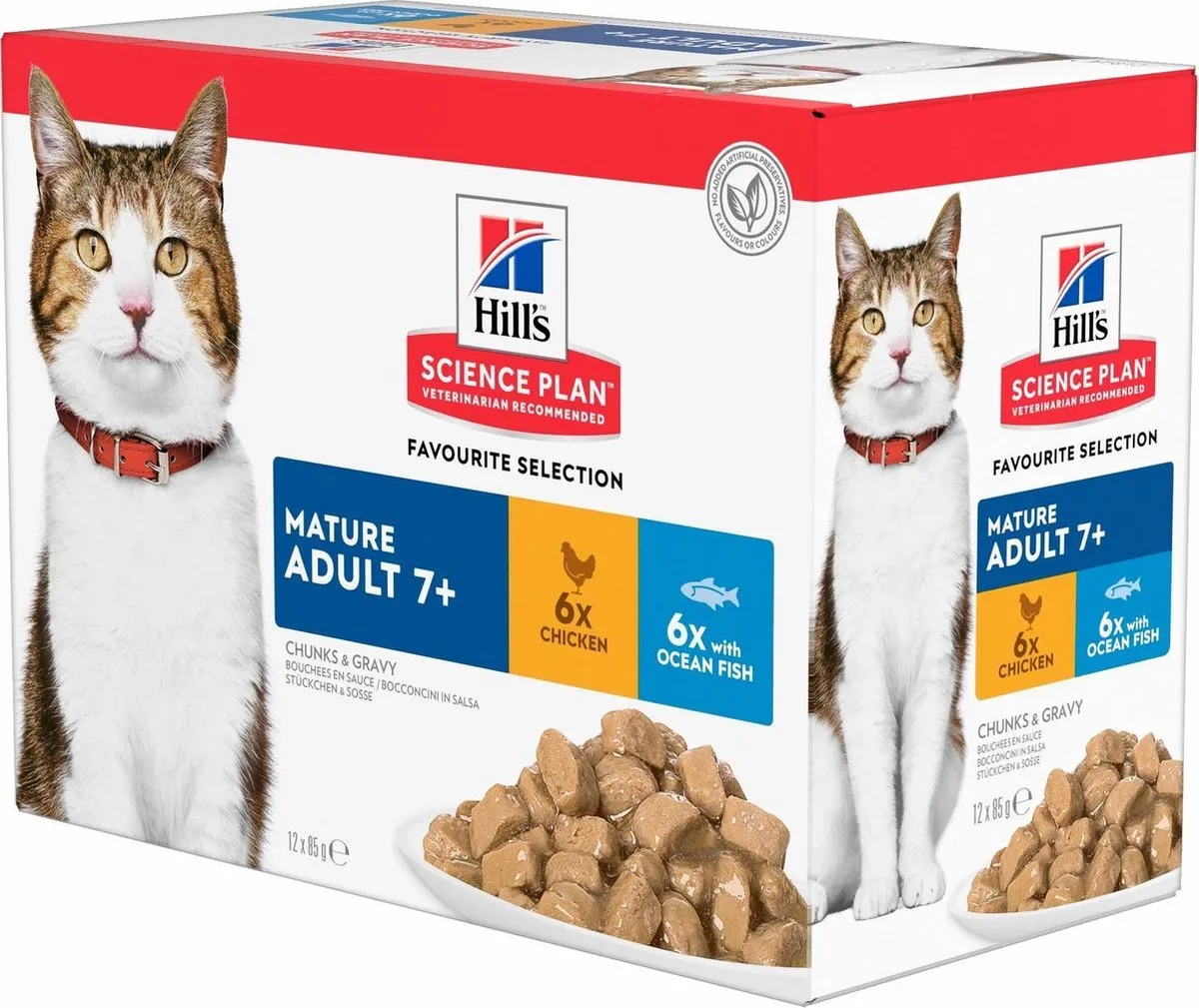 Hill's Science Plan Feline Mature Adult Favourite Selection 12x85g