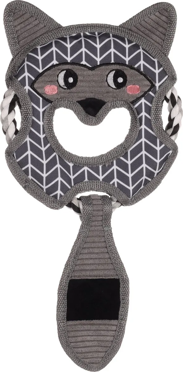 Flamingo Jokko Wasbeer Speelgoed Hond Grijs 39cm