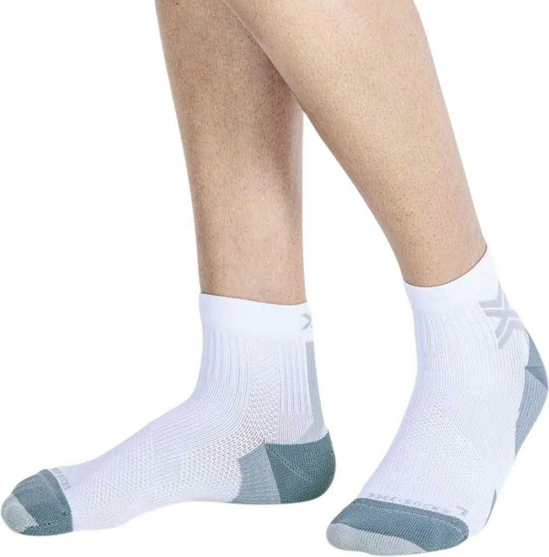 X-Socks Run Discover Ankle Hardloopsokken - Wit/Grijs - afbeelding 4 van 6