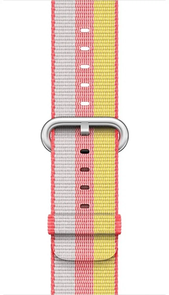Apple Woven Nylon Band Rood - 38/40/41/42mm