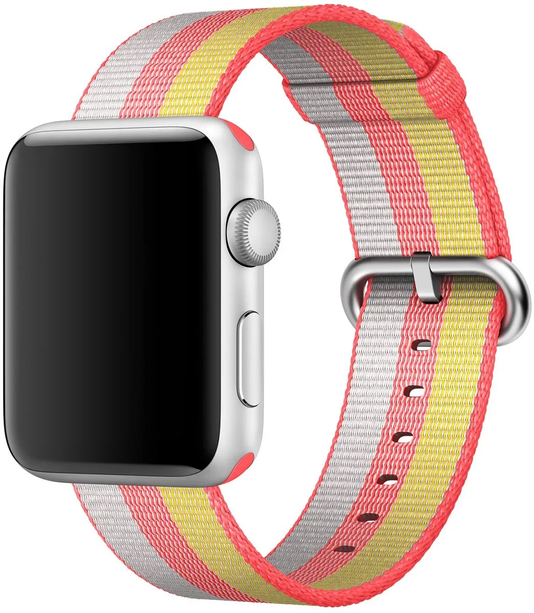Apple Woven Nylon Band Rood