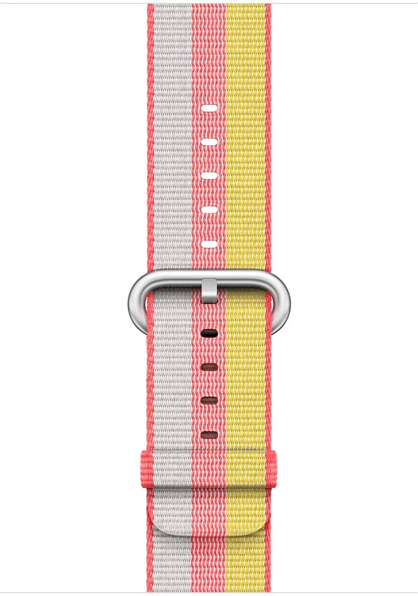 Apple Woven Nylon Band Rood - 38/40/41/42mm