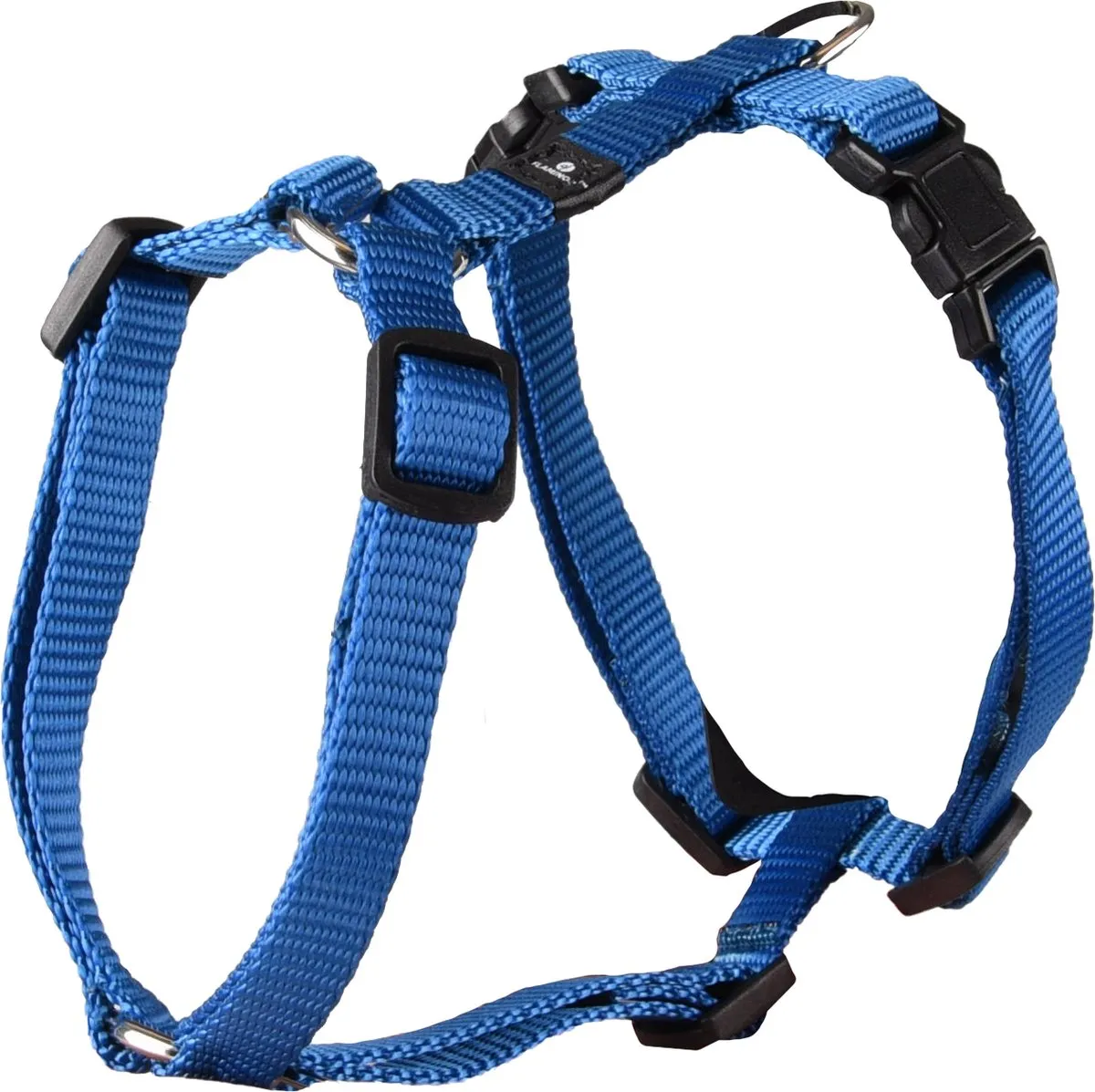Flamingo Ziggi H-harnas Blauw XS 25-40cm