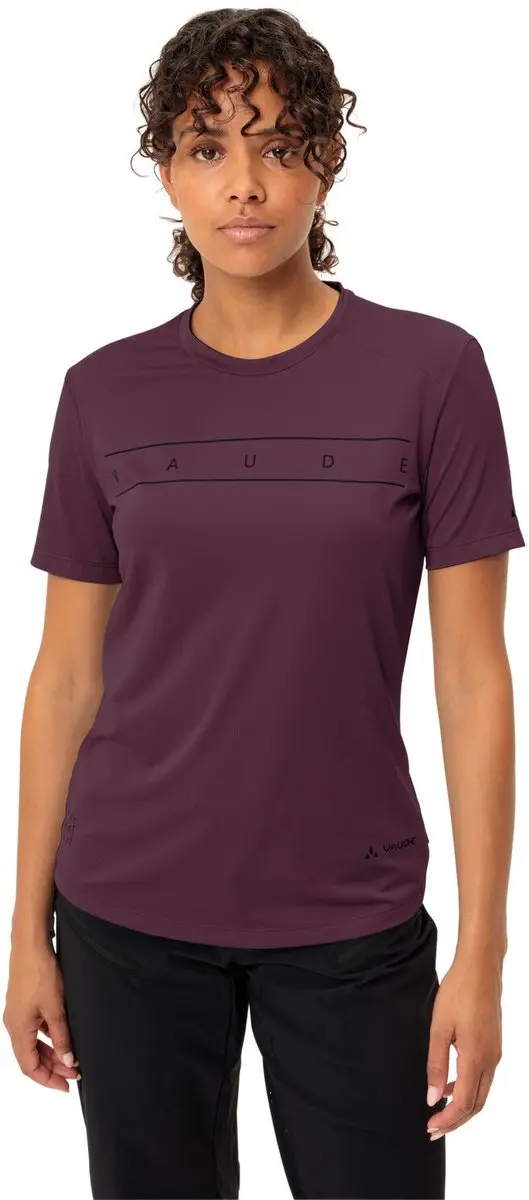 VAUDE Qimsa Logo Dames T-Shirt - Cassis - afbeelding 6 van 6