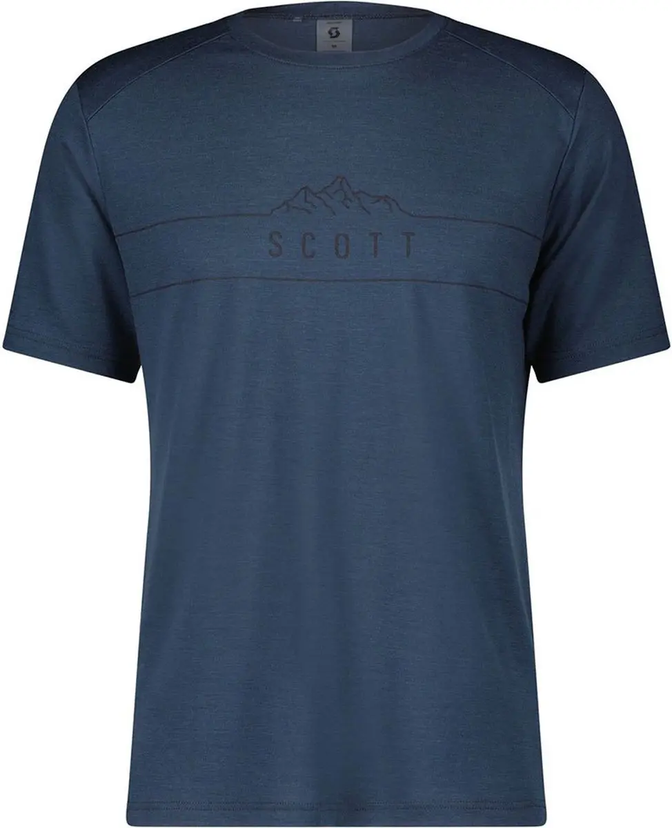 Scott Defined Merino T-shirt Met Korte Mouwen Blauw XL Man