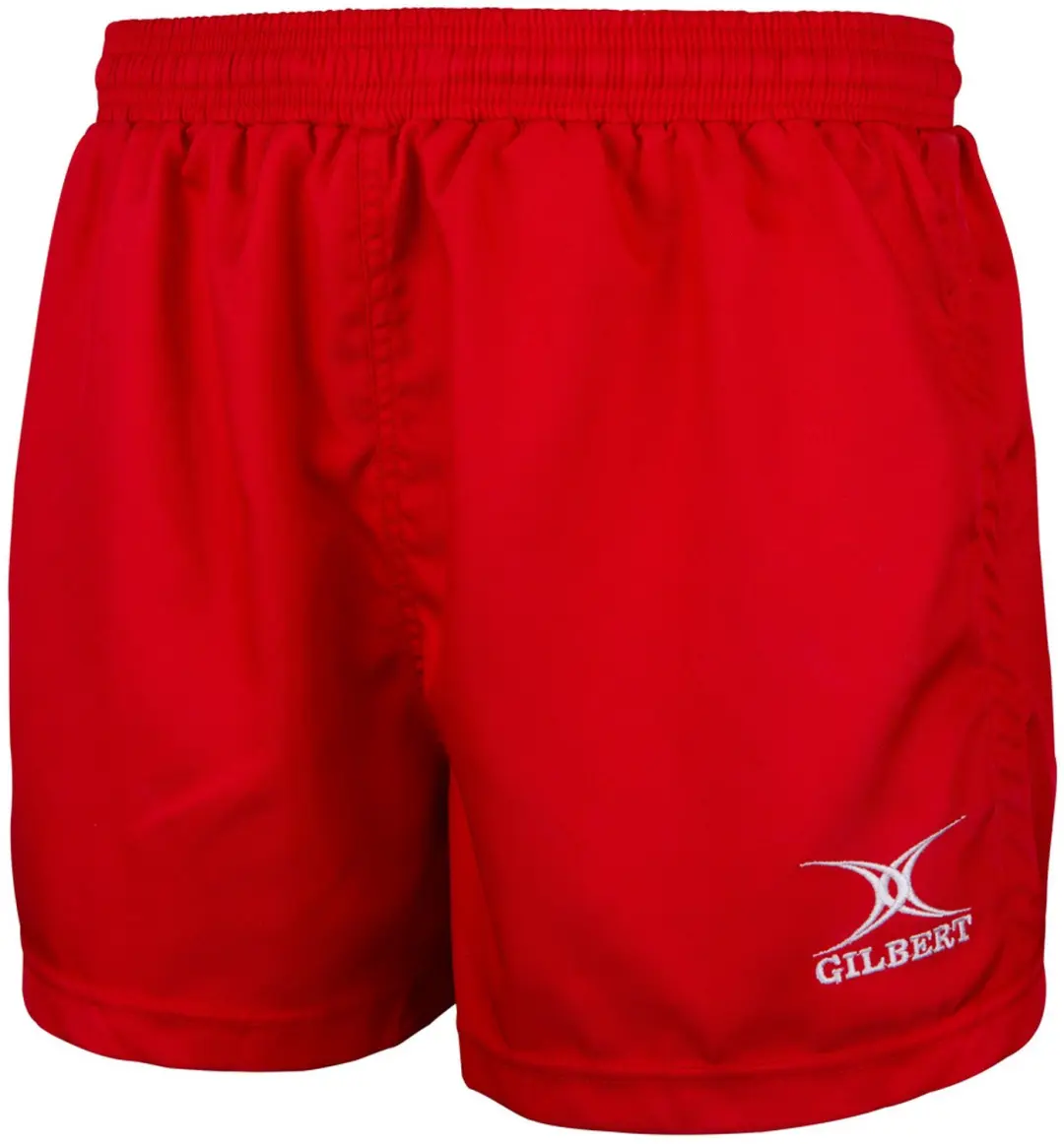 Gilbert rugby short Saracen V3 rood 2XS sportkleding kinderen.