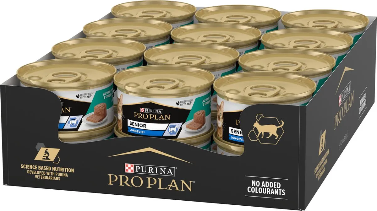 Pro Plan Senior Kat 7+ Natvoer Tonijn - 24x85g