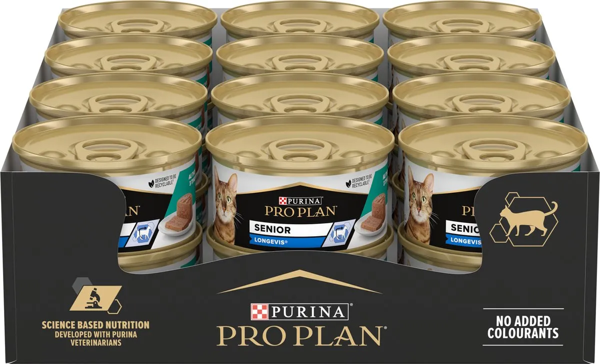 Pro Plan Senior Kat 7+ Natvoer Tonijn - 24x85g