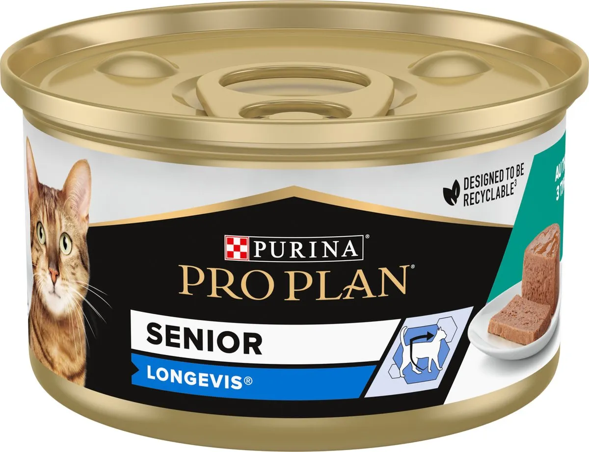 Pro Plan Senior Kat 7+ Natvoer Tonijn - 24x85g