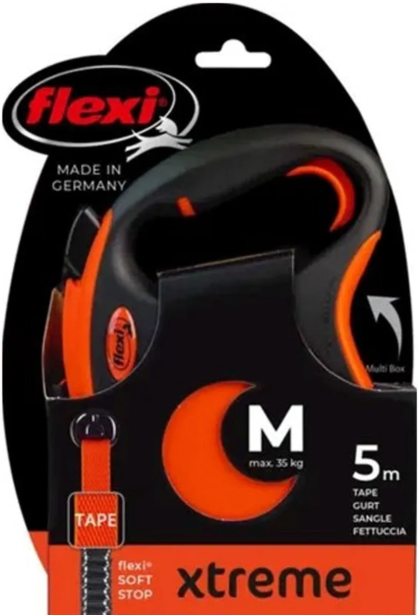 Flexi XTREME Rollijn Hondenriem 5m - Orange