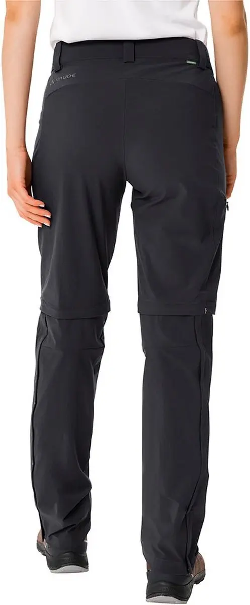 Vaude Farley Stretch ZO T-Zip II Dames Broek - Zwart - afbeelding 2 van 4