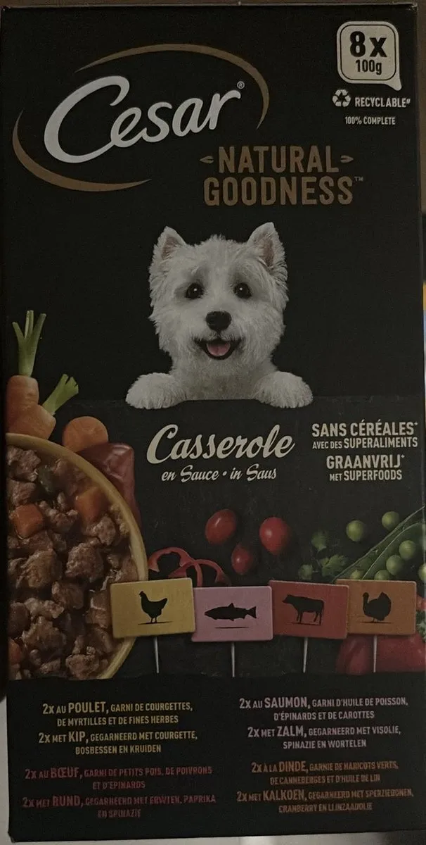 César Hondenvoer Casserole in Saus 24 Stuks