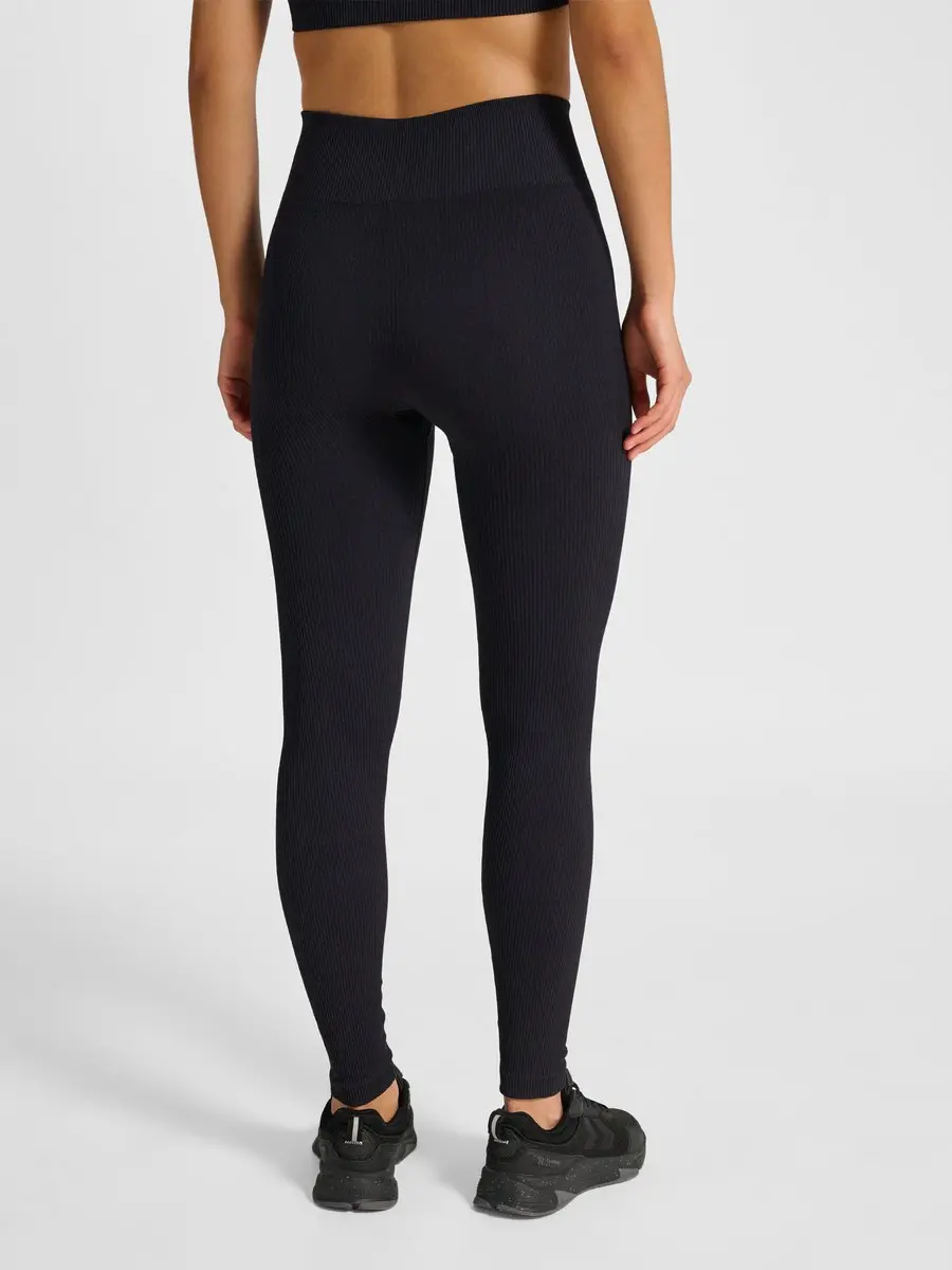 Hummel Pulse Seamless Rib Mw Tights - Zwart - afbeelding 6 van 6