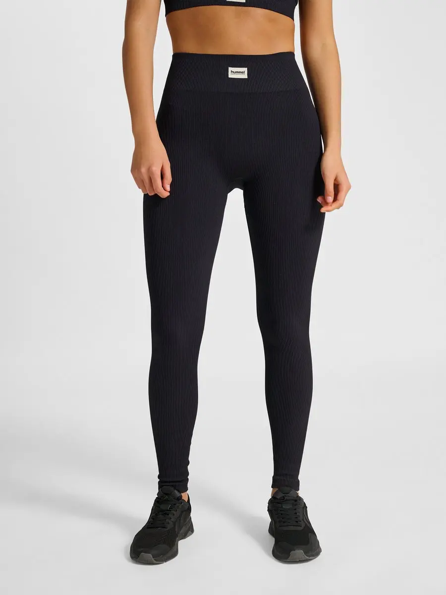 Hummel Pulse Seamless Rib Mw Tights - Zwart - afbeelding 5 van 6