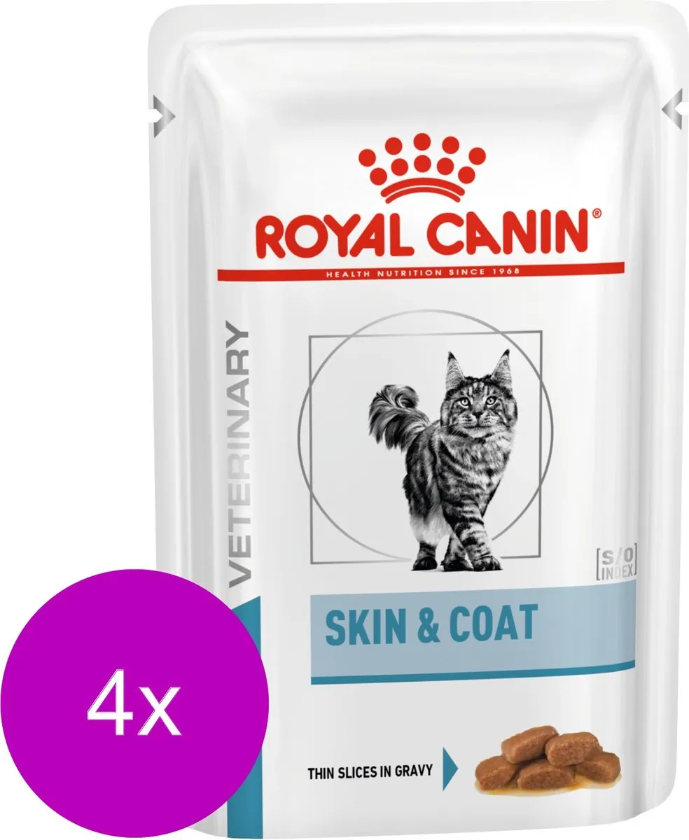 Royal Canin Veterinary Diet Skin & Coat Kattenvoer - 48 Stuks