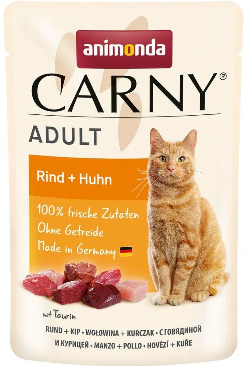 Animonda Carny Adult Kattenportiezakjes 12x85g Rund + Kip