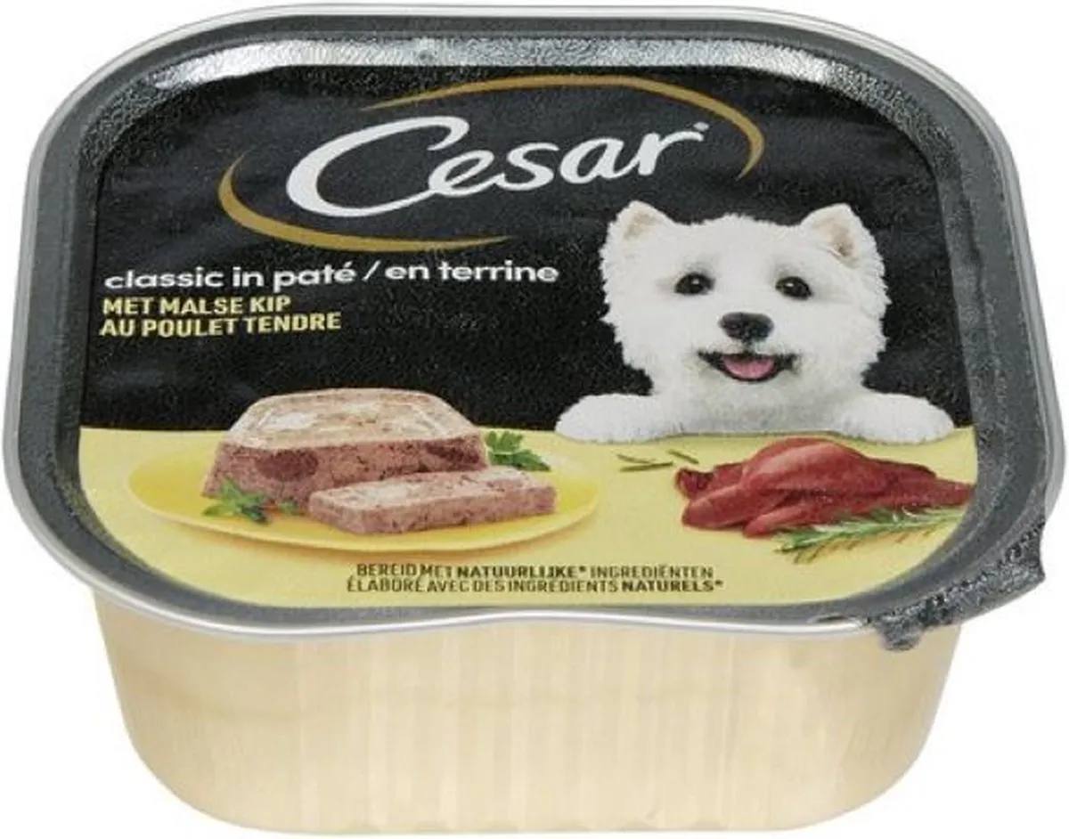 César Hondenvoer Classic Kip Paté 300g