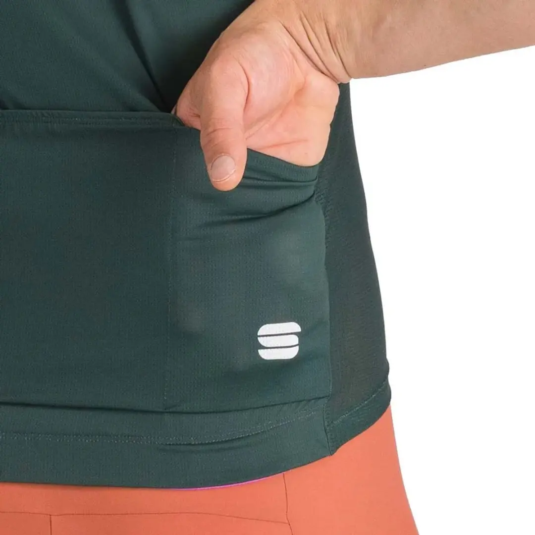 Sportful Starlight 2 Korte Mouw Wielertrui - Groen - afbeelding 3 van 4