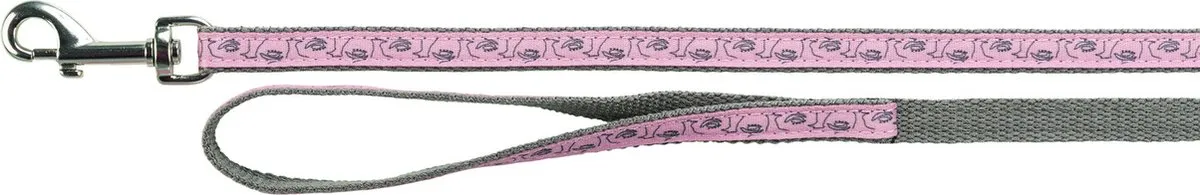 Trixie Kattentuig met riem Grijs/Roze - 27-45 cm