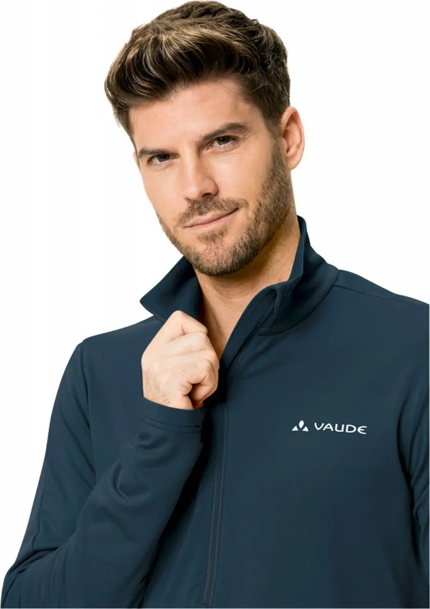 Vaude Livigno Halfzip II Fleecevest - Heren - Dark Sea XL - afbeelding 2 van 6