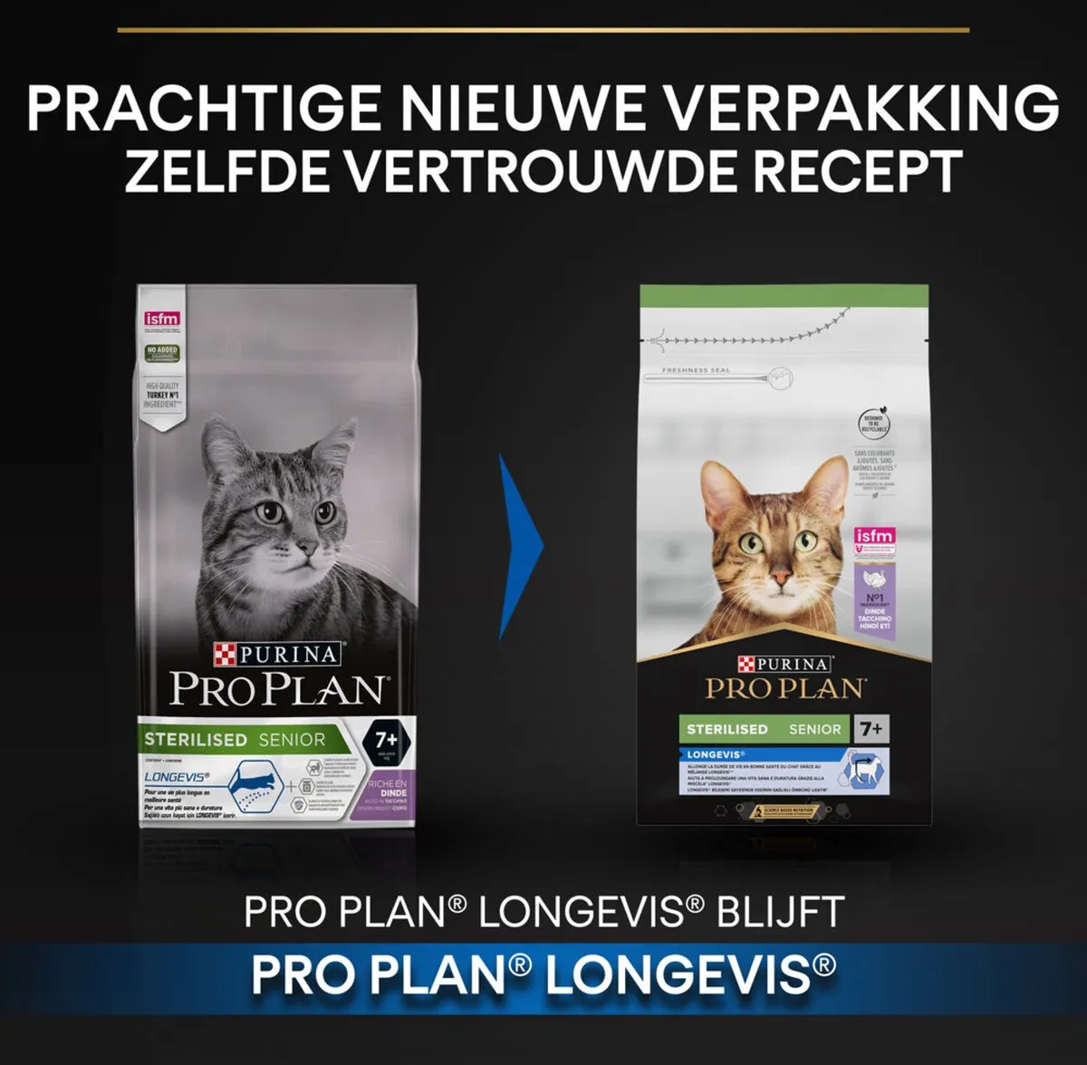 Pro Plan Sterilised Senior Kalkoen Kattenvoer Droogvoer 1.5kg - afbeelding 6 van 6