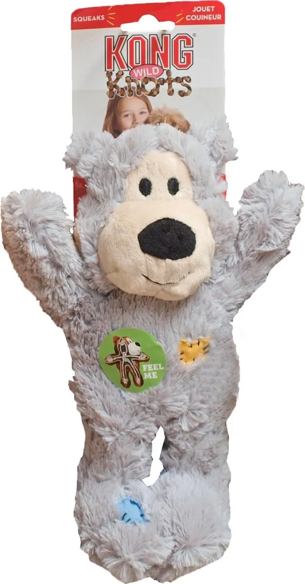 KONG Squeakair Ultra Balls Hondenspeelgoed - Large - Geel/Blauw - afbeelding 6 van 6