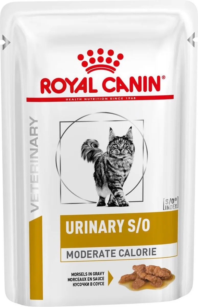 Royal Canin Urinary S/O Moderate Cal. Kat Vleesstukjes