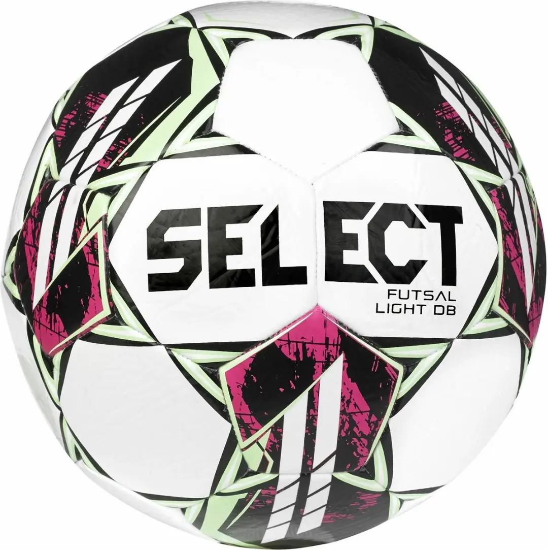 Select Futsal Light DB Voetbal - Wit/Groen/Roze - afbeelding 2 van 2