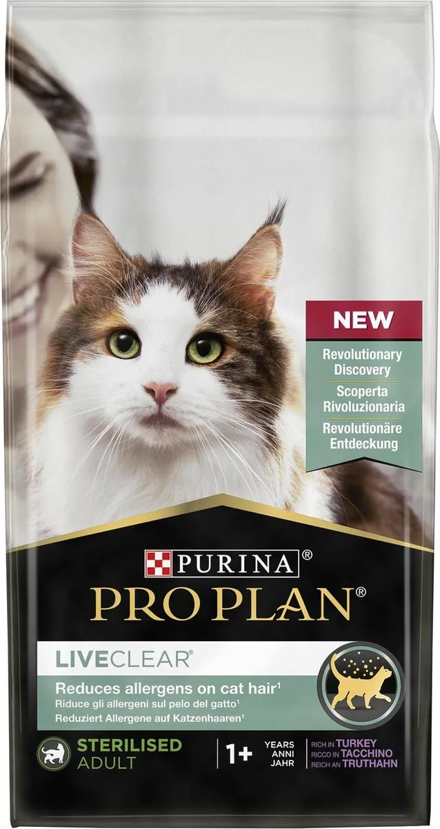 Pro Plan Adult LiveClear Kattenvoer Kalkoen 1,4kg