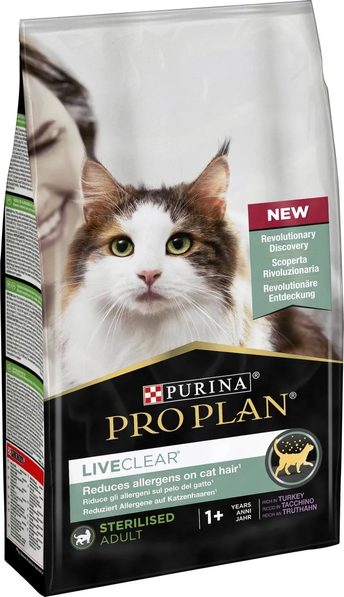 Pro Plan Adult LiveClear Kattenvoer Kalkoen 1,4kg