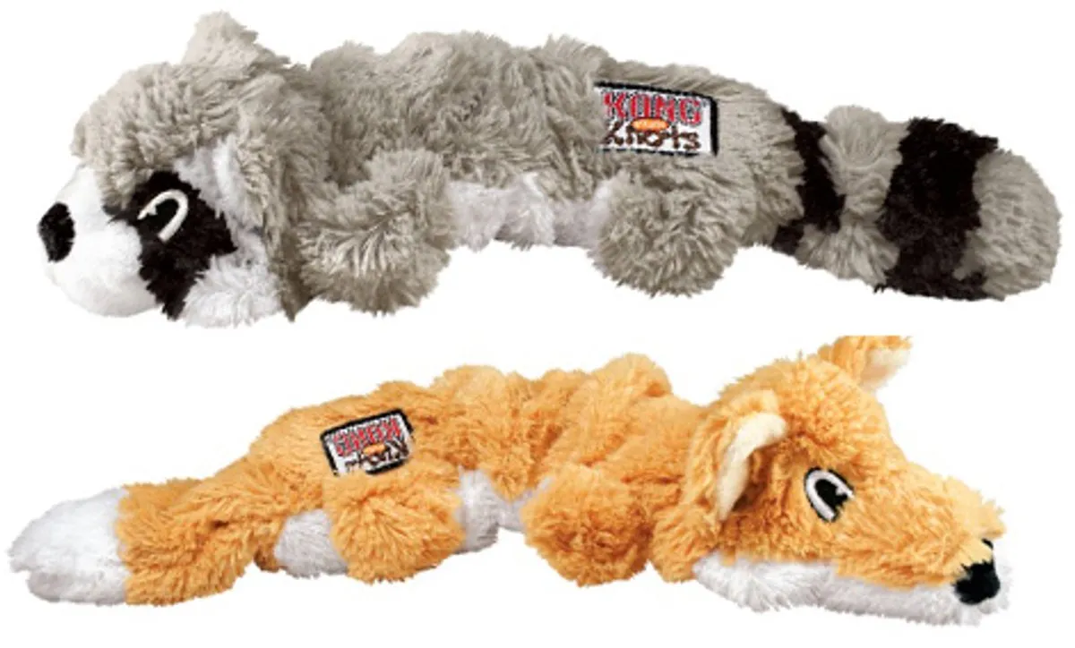 KONG Scrunch Knots Wasbeer S - Kauwspeelgoed - afbeelding 6 van 6