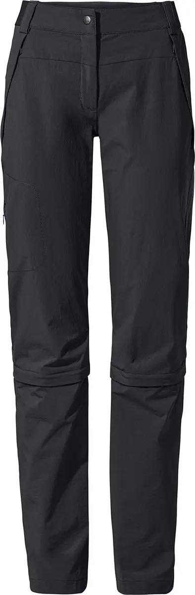 Vaude Farley Stretch Capri T-Zip III Zip-off Broek - Zwart - 34 - afbeelding 2 van 6