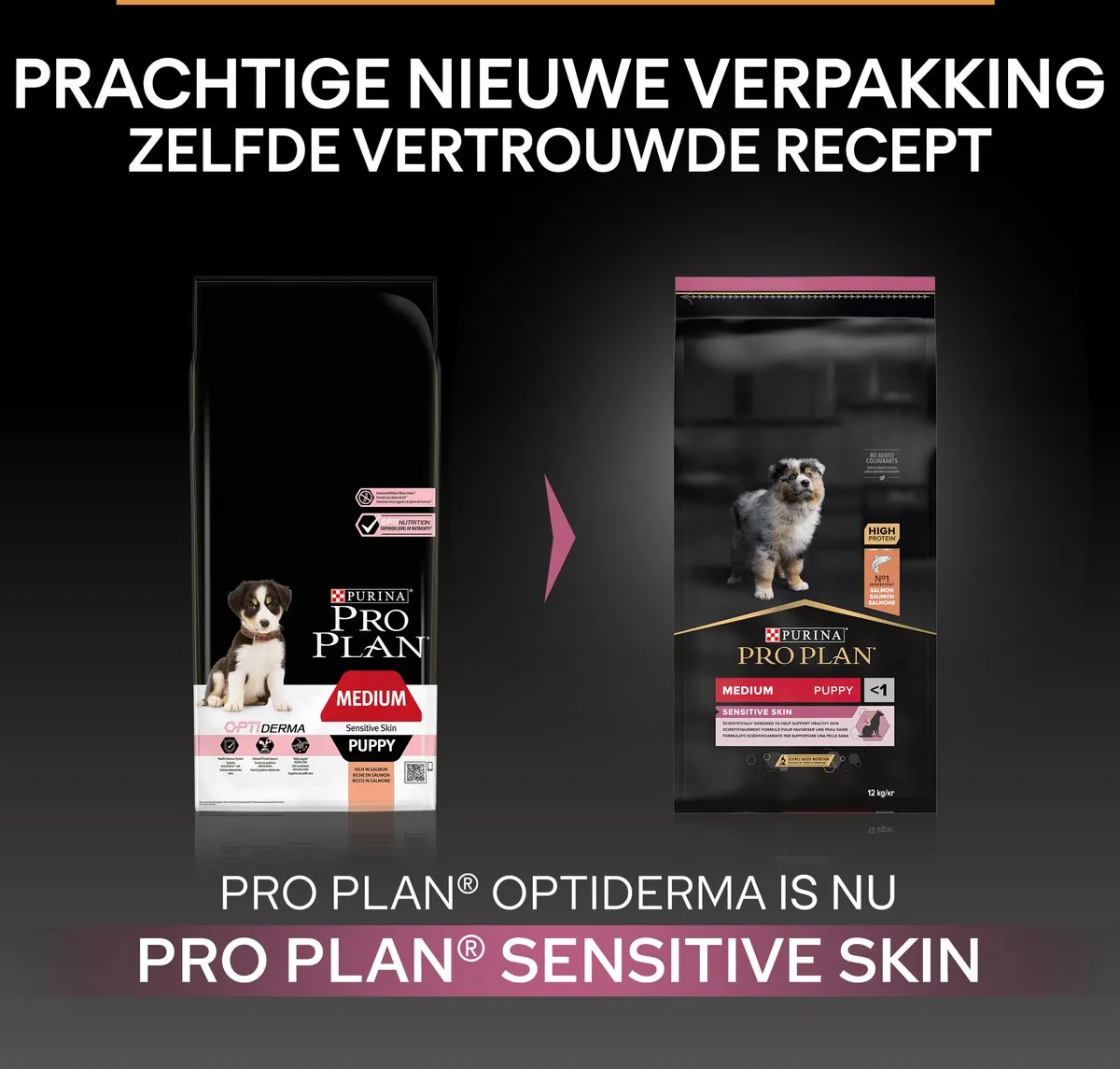Pro Plan Puppy Medium Gevoelige Huid Zalm Droogvoer 3kg