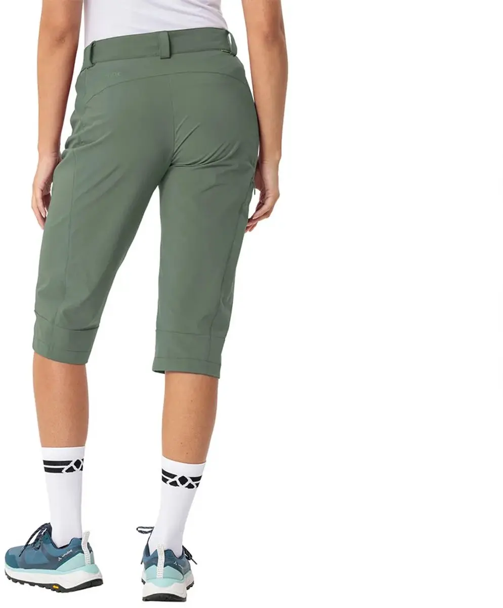 Vaude Farley Stretch III Capri Damesbroek - Agave - afbeelding 2 van 4