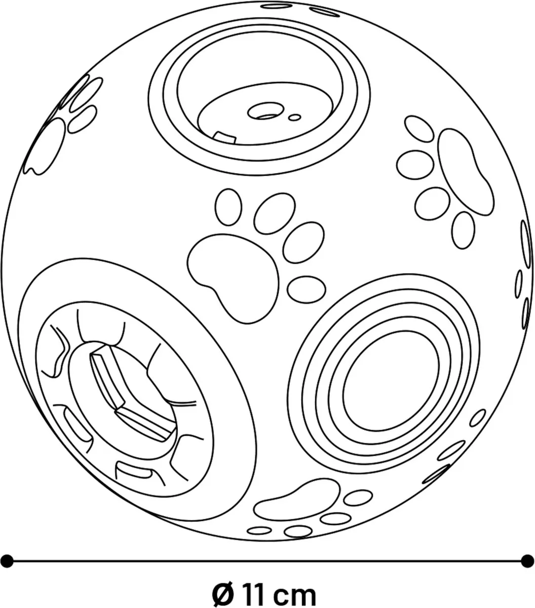 Flamingo Snackbal Braxton Ø11cm - Blauw