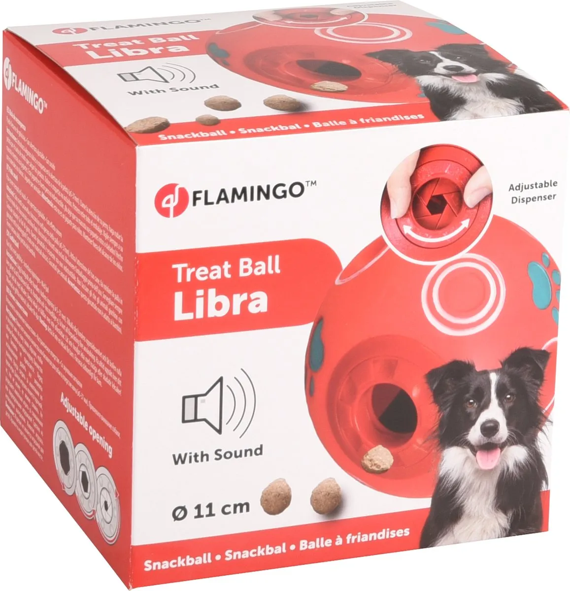 Flamingo Snackbal Braxton Ø11cm - Blauw
