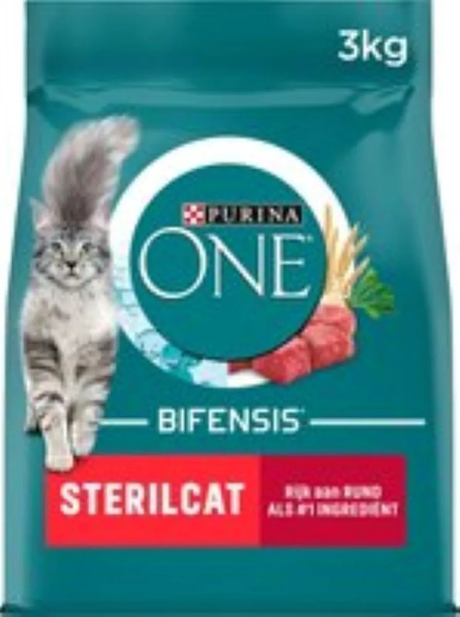 Purina ONE Sterilcat Rund & Tarwe Kattenvoer 3x3kg