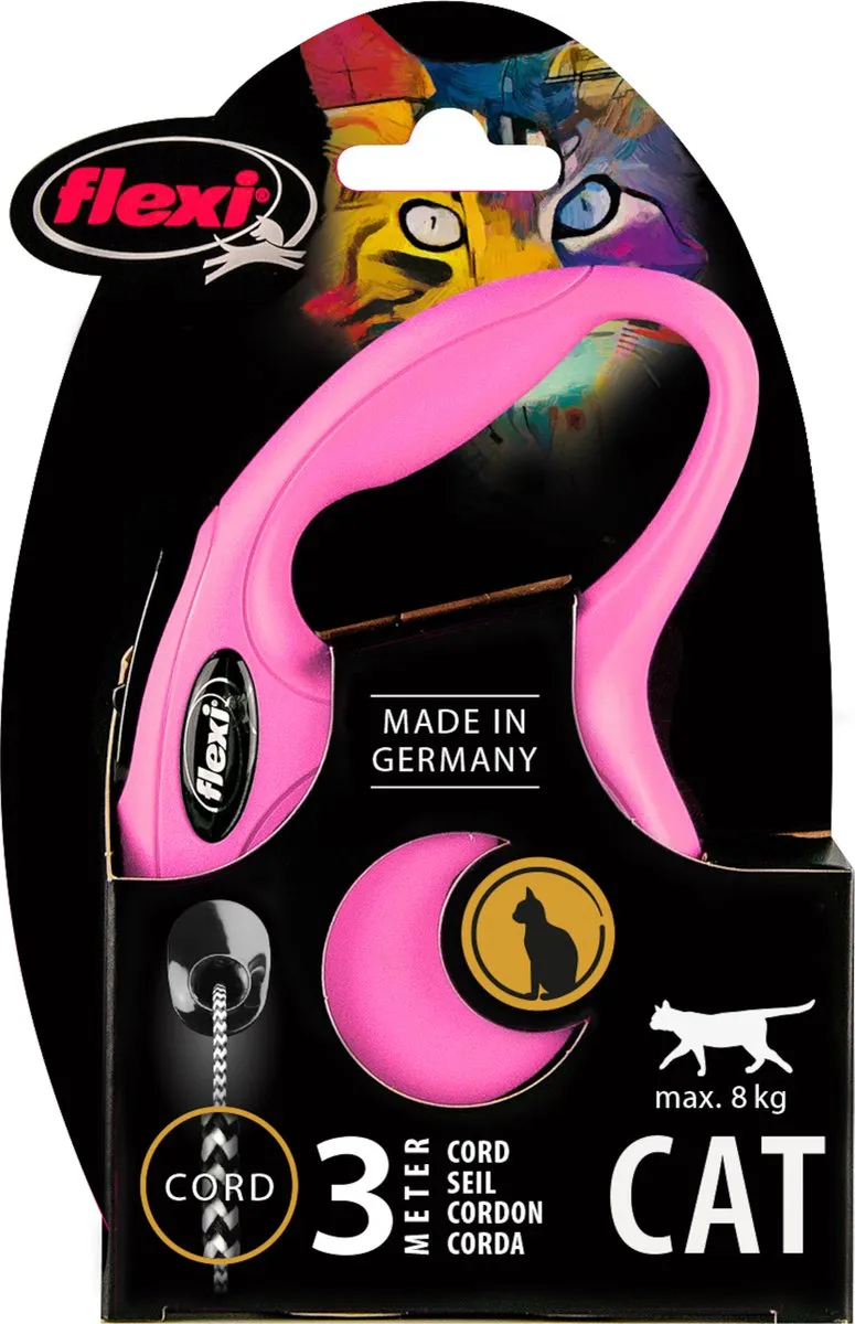 Flexi New Classic Cat Koord XS - Roze