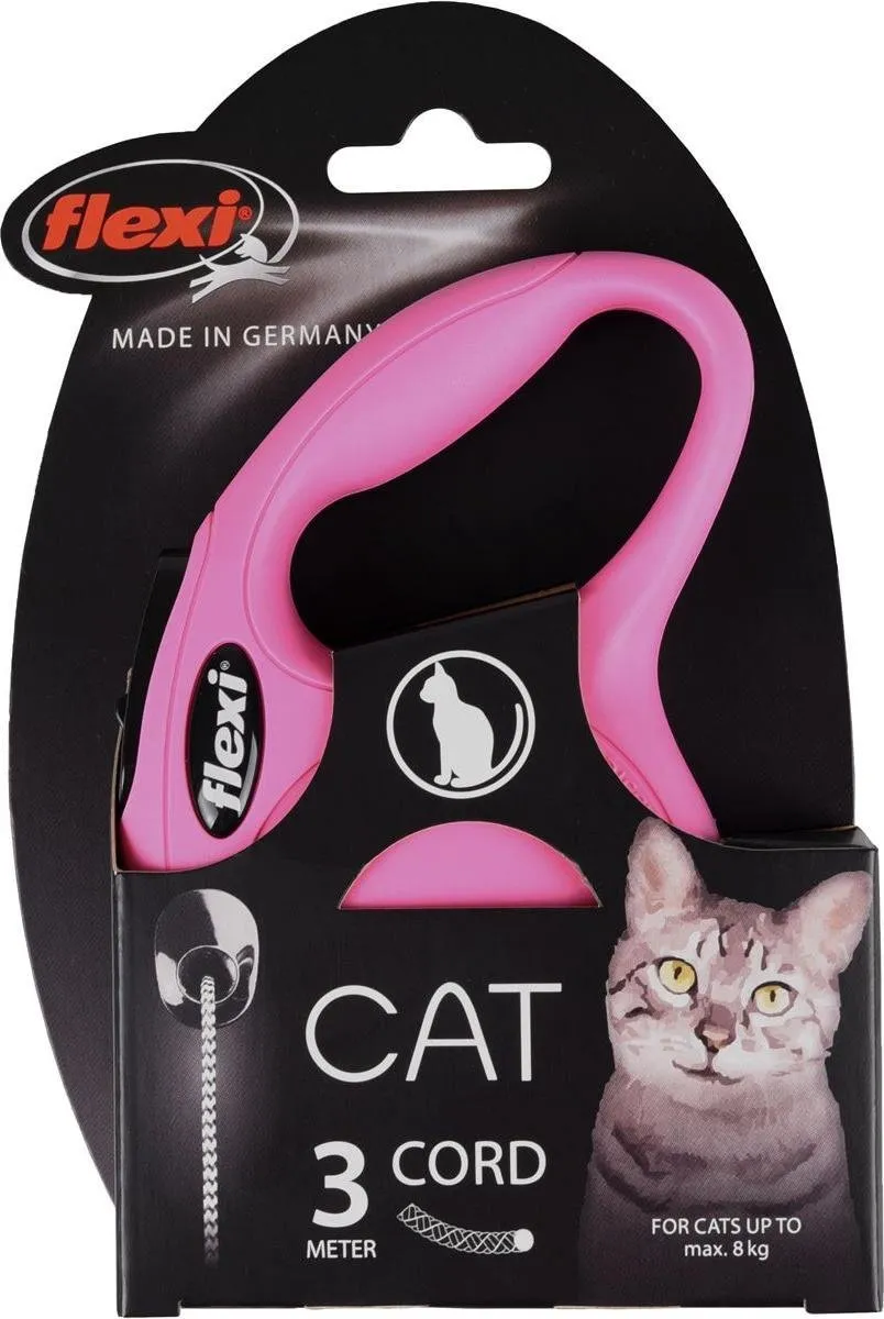 Flexi New Classic Cat Koord XS - Roze