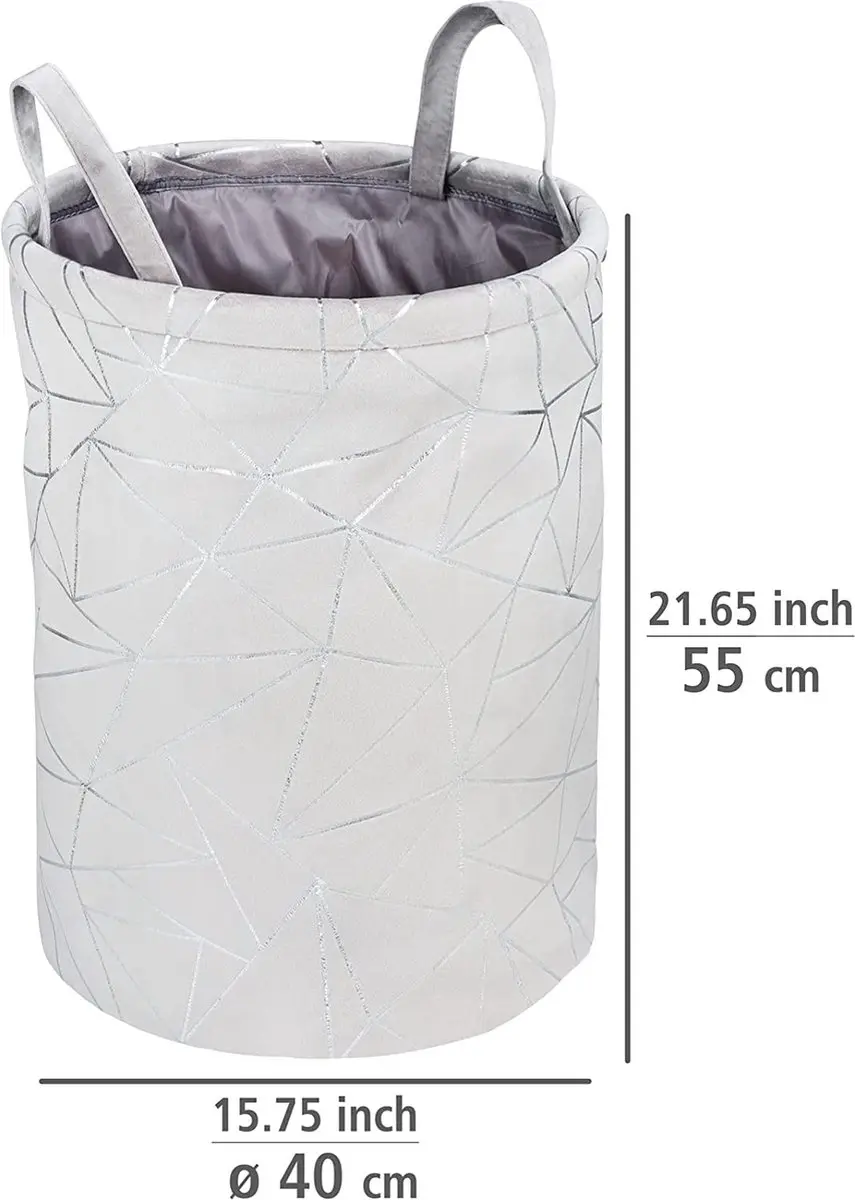 Wenko Samira Wasverzamelaar Rond Grijs - 69 liter - Ø40x55cm - afbeelding 5 van 6